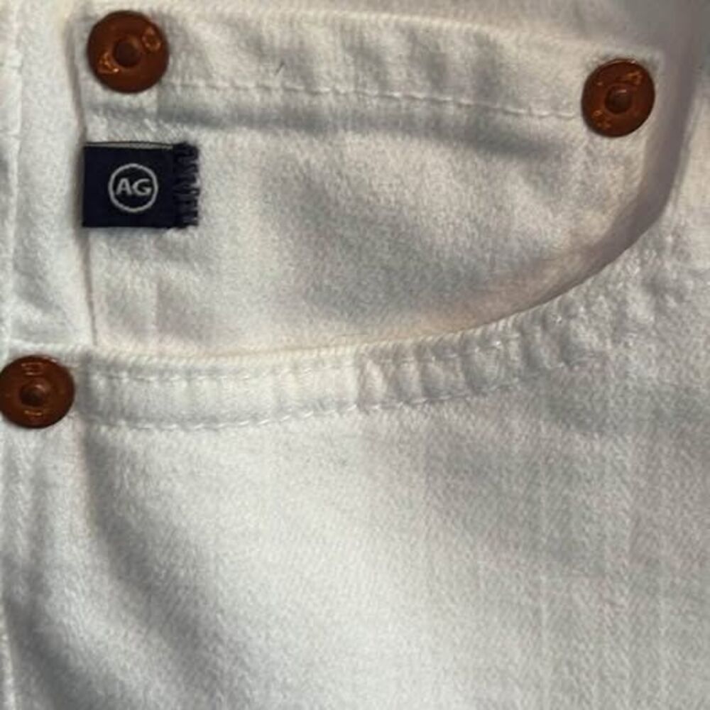 AG Adriano Goldschmied Quinne White High Rise Flare Jeans 26 Spring Cute New NWT - Picture 6 of 9